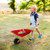 Outdoor Garden Backyard Play Toy Kids Metal Wheelbarrow-Red B593-TY571753