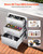 Outdoor Kitchen Drawers 18.11"W x 23.23"D x 23.23"H, Triple-Access Stainless Steel BBQ Drawers with E415-CGCTJ3CT185WLZ5YF001V0