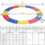 15 Feet Universal Trampoline Spring Cover-Multicolor B593-TW10077