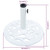 Umbrella Base White 19.8 lb 15.7" Cast Iron A949-47864