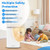 Dehumidifier with Auto Drain or Manual Drainage for Home Basement-White B593-ES10328US