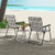 4 Pieces Folding Beach Chair Camping Lawn Webbing Chair-Coffee - Color: Coffee D681-OP3642CF-4