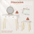 Vanity Desk with with Lighted Adjustable Mirror for Bedroom-White - Color: White D681-HU11206US-WH