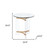 24" Gold And Clear Glass And Metal Round End Table N270-486421