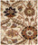 5' X 8' Ivory and Black Oriental Hand Tufted Non Skid Area Rug N270-558175