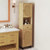 67 Inch Tall Bathroom Cabinet PE Rattan Floor Cabinet with 2 Doors-Natural - Color: Natural D681-JV11799NA