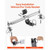 Dual Steering Stabilizer, for 2007-2018 Jeep Wrangler JK, Dual Steering Stabilizer Kit Fits with 2  E415-SZXWDQJEEPWRFYVCJ001V0