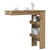  Wall Bar Table Artisan Oak 40.2"x17.7"x40.7" Engineered Wood A949-856861