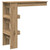  Wall Bar Table Artisan Oak 40.2"x17.7"x40.7" Engineered Wood A949-856861