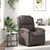  Recliner Chair Dark Brown Real Leather A949-371790