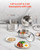 Stainless Steel Saucepan Set, 1 QT & 2 QT & 3 QT Saucepans with Glass Lids, Multipurpose Nonstick S E415-BXGJG123QT3JB8H68001V0