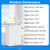 Dehumidifier with Auto Drain or Manual Drainage for Home Basement-White B593-ES10328US