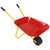 Outdoor Garden Backyard Play Toy Kids Metal Wheelbarrow-Red B593-TY571753