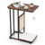 C- Shaped Cat Side Table Cat Tree with Scratching Board-Rustic Brown B593-PV10131