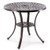 Patio Cast Aluminum Table 31 Inch Diameter Round Table with Umbrella Hole-Copper - Color: Copper D681-NP11473WN