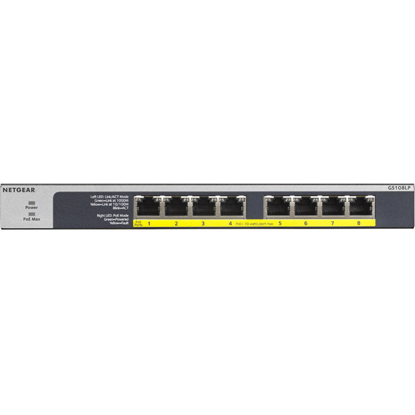 8 PORTGIG POEplus SWITCH C403-TDNET-GS108LP-100NAS