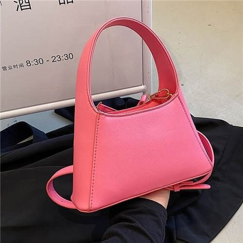 Alphabet A Shape Design Minimalist Fashion Women Wholesale Handbag - Rose A392-fhbg0371