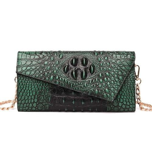 (6 Colors Available) Crocodile Skin Texture Graceful Design Women Evening Handbag/ Shoulder Bag A392-fhbg0283