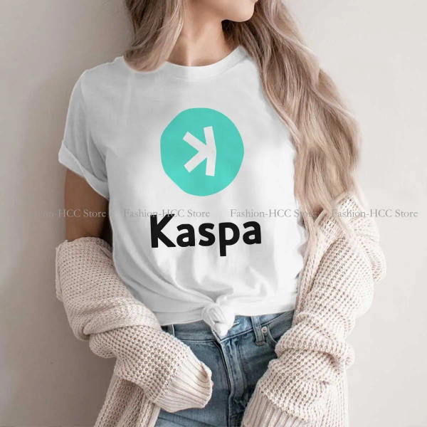 Color: WHITE, Size: M - Kaspa Kas Special Polyester TShirt Bitcoin Top Quality New Design Gift Clot F640-12000034710899294