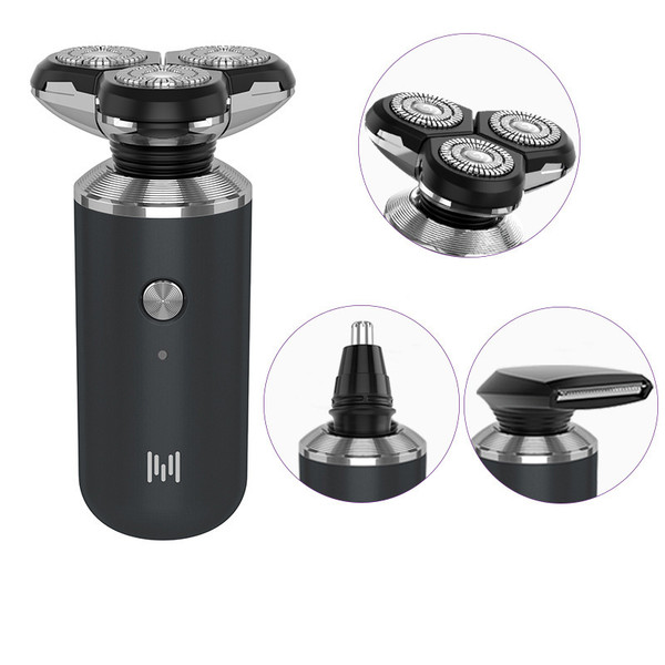 Color: Black, style: Standard configuration with si - Washing Razor Mini Electric Cross-Border Men' Q119-CJZN111812407GT