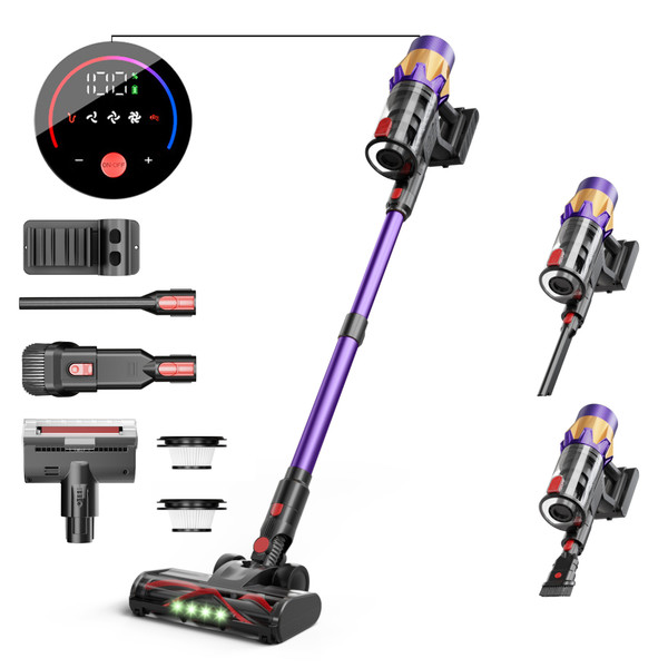 Color: V18 Purple, Product Specifications: Conventional - Wireless Home Use High-Suction Handheld A Q119-CJYD278130406FU