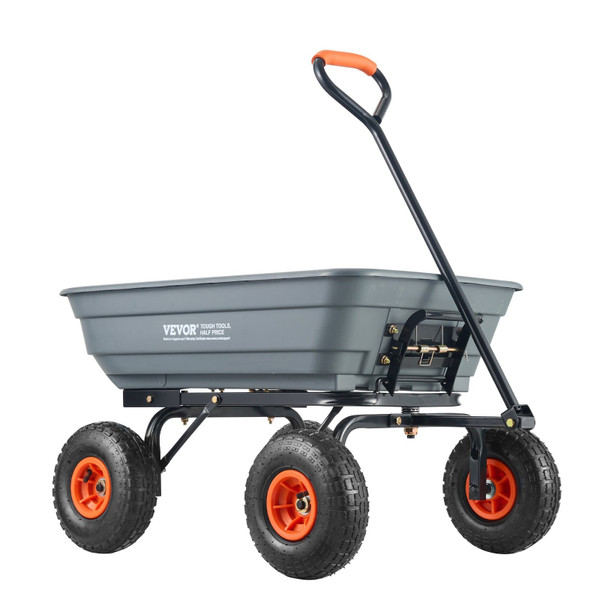 Garden Cart, Durable Poly Dump Cart with Simple Assembly Steel Framework, Versatile Dump Cart with  E415-SLZXTC600B005GQJAV0
