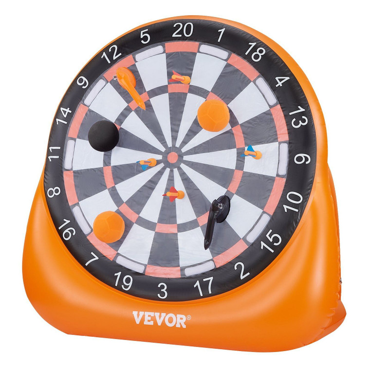 Inflatable Soccer Dart Board, over 6 ft High Giant Soccer Dart Board with 4 Kick Balls 6 Darts 6 Ax E415-BQJXZQFB2MCSC34BU001V1