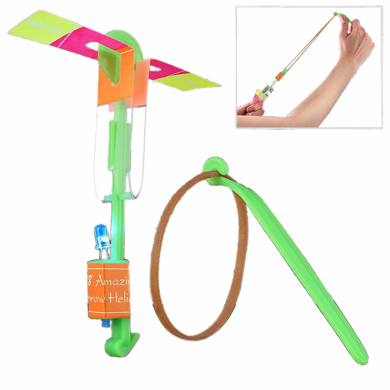 Slingshot Flying Helicopter with Multicolor LED A706-1535015