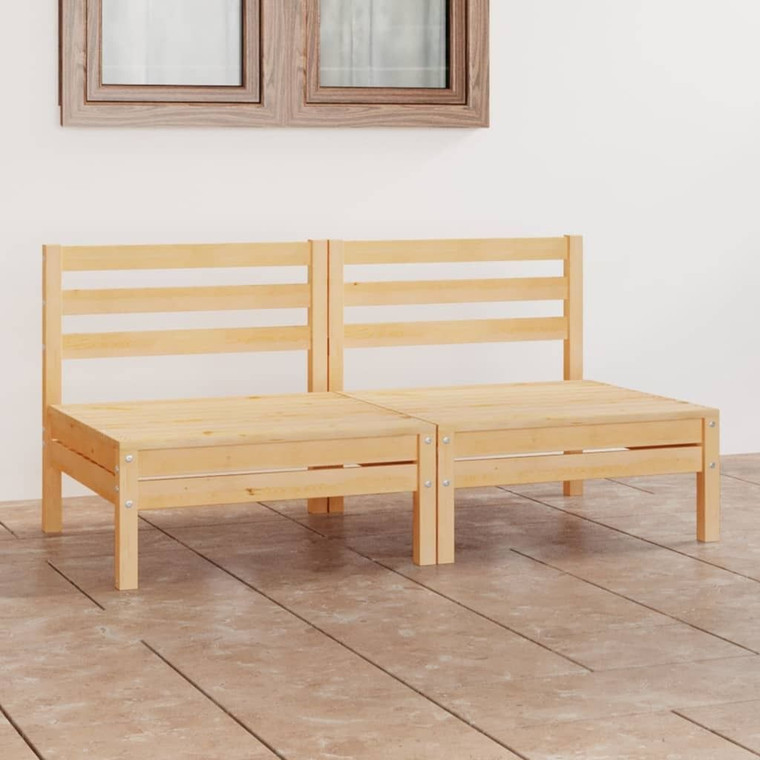  Garden Sofa Natural wood Solid pinewood Medium Modular A949-3082372