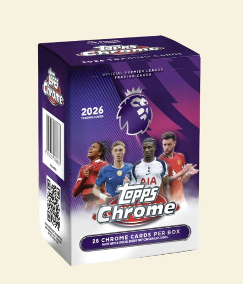 2026 Topps Chrome Premier League Soccer Blaster Box