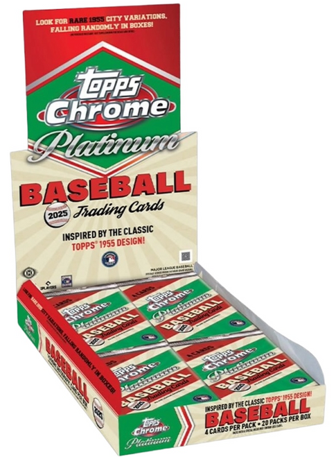 2025 Topps Chrome Platinum Baseball Hobby Box