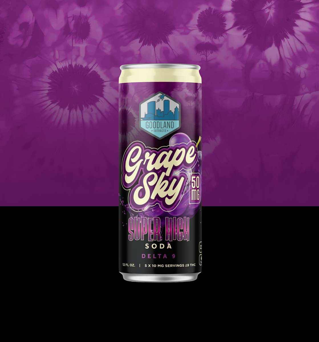 Goodland Extracts 50mg Super High Grape Sky Seltzer