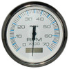 Faria Chesapeake White SS 4" Tachometer w\/Hourmeter - 7000 RPM (Gas) (Outboard) [33840]