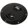 Sea-Dog Quarter-Turn Smooth Deck Plate w\/Internal Collar - Black - 4" [336345-1]