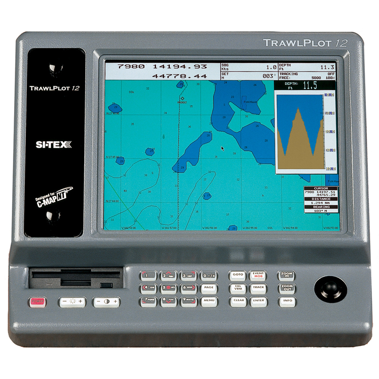 SI-TEX TRAWLPLOT 12 SD Color Chartplotter w\/WAAS Receiver [TRAWLPLOT 12]