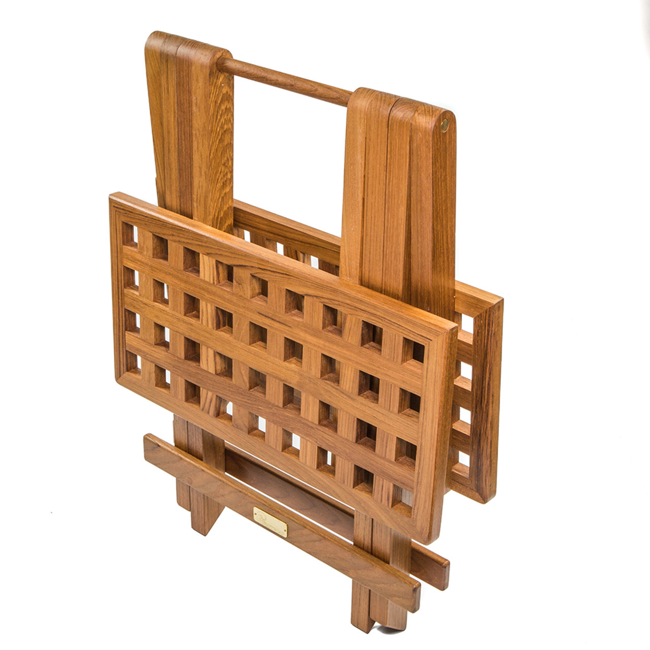 Whitecap Teak Grate Top Fold-Away Table [60030]