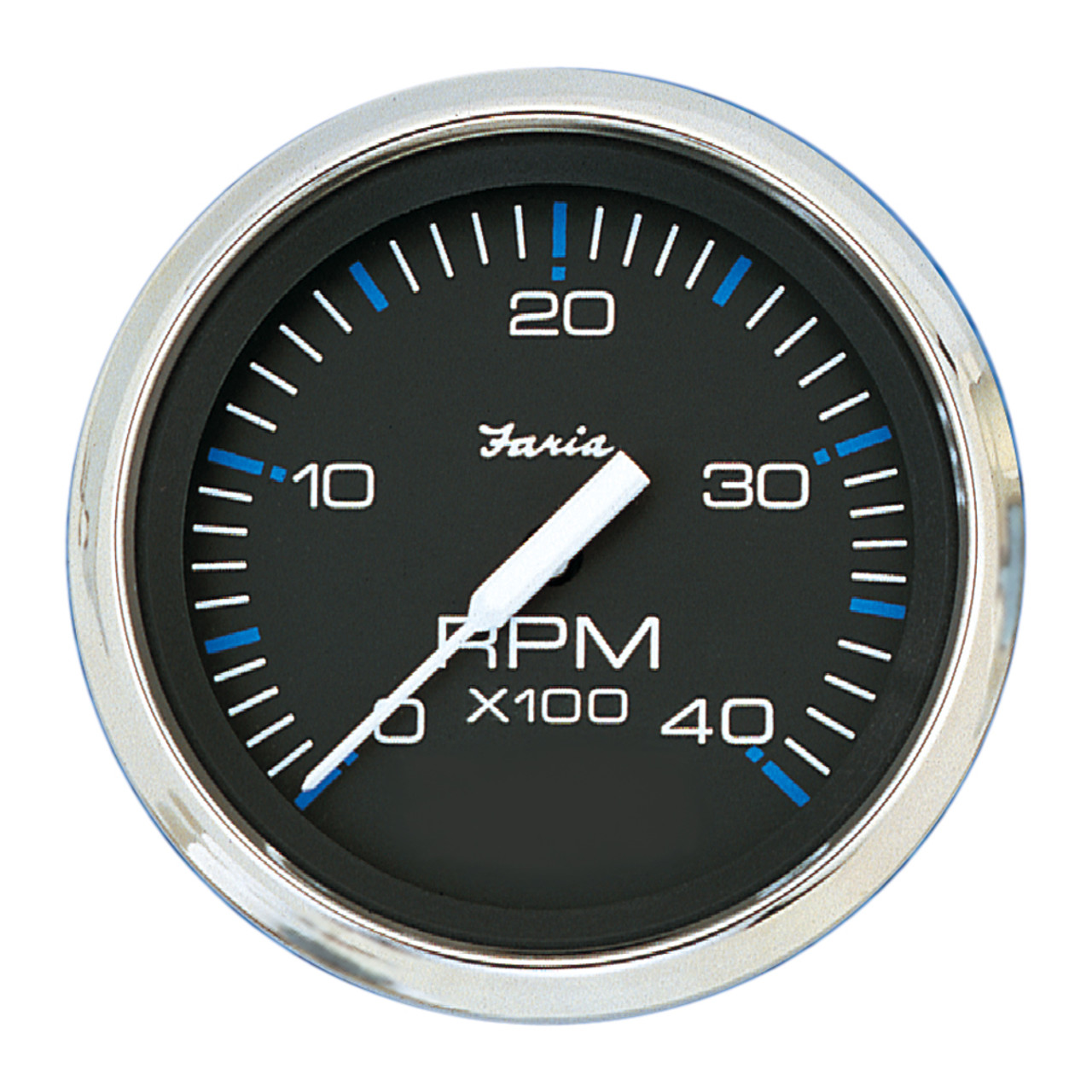 Faria Chesapeake Black 4" Tachometer - 4000 RPM (Diesel) [33742]