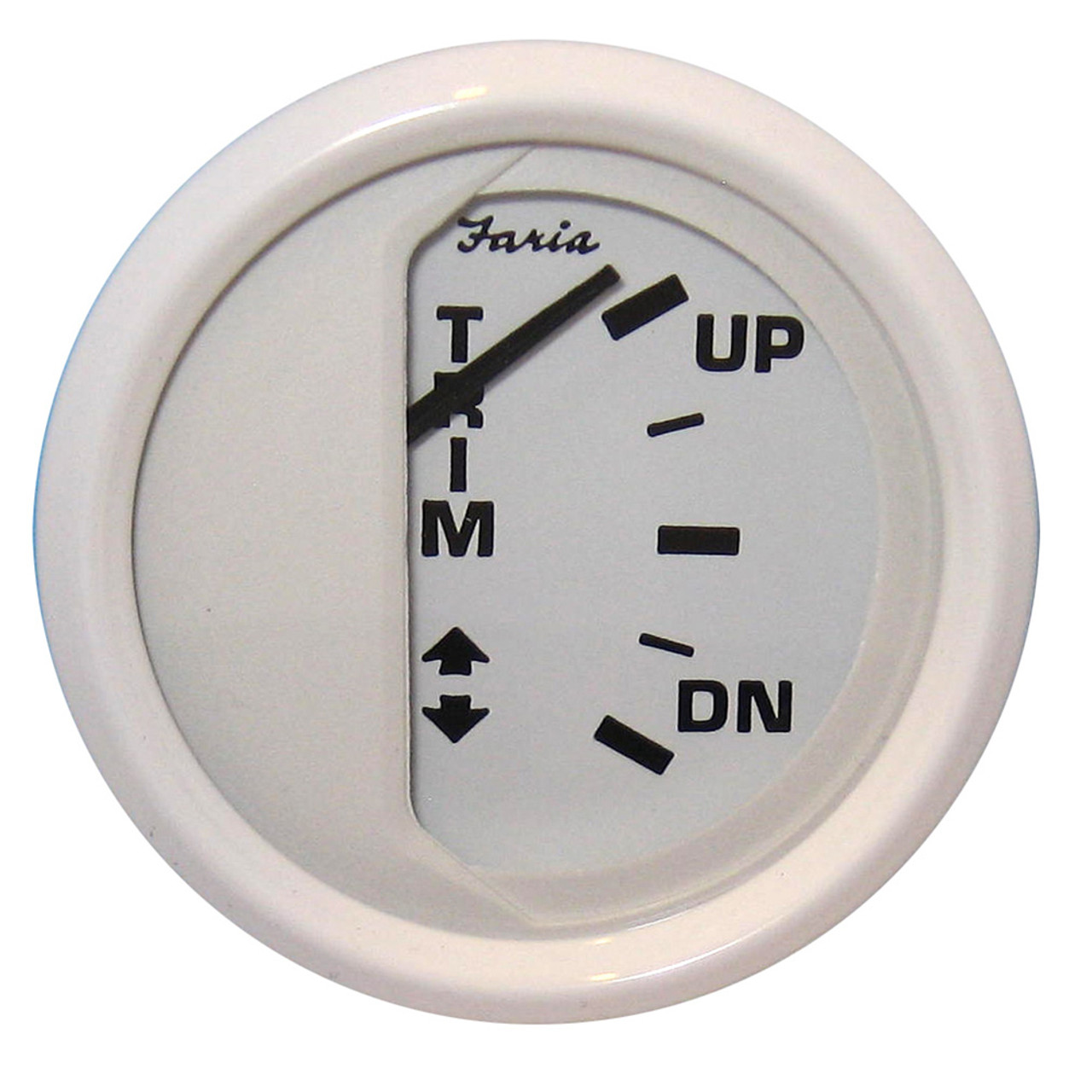 Faria Dress White 2" Trim Gauge (J\/E\/Suzuki Outboard) [13123]