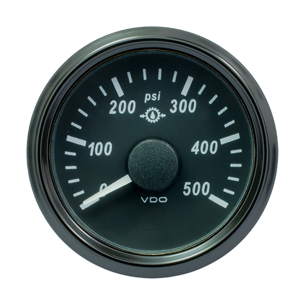 VDO SingleViu 52mm (2-1\/16") Gear Pressure Gauge - 500 PSI - 0-4.5V [A2C3832740030]