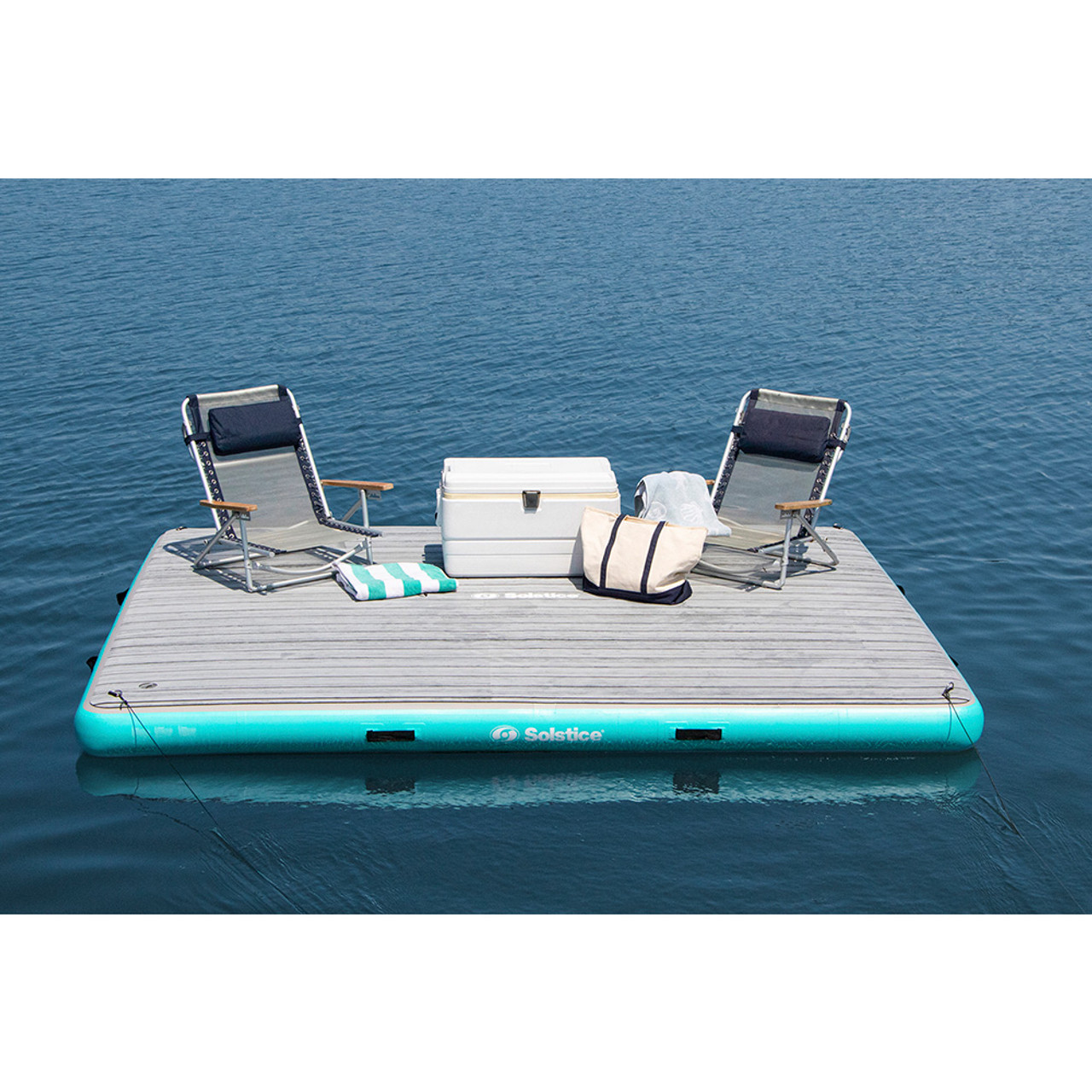 Solstice Watersports 10 x 8 Luxe Dock w\/Traction Pad  Ladder [38810]