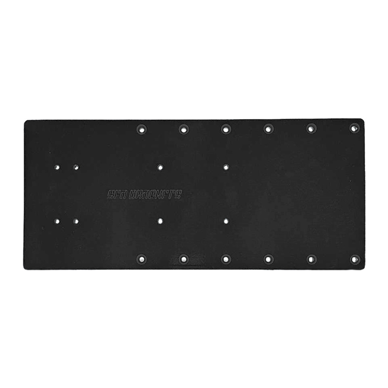 Sea Brackets 18" Straight Trolling Motor Plate - Black [SEA2324-BLK]