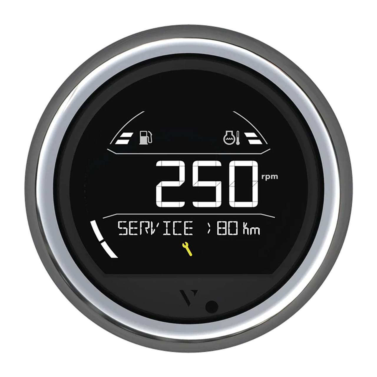 Veratron VL Digital 85 w\/Round Chrome Bezel [B00205804]