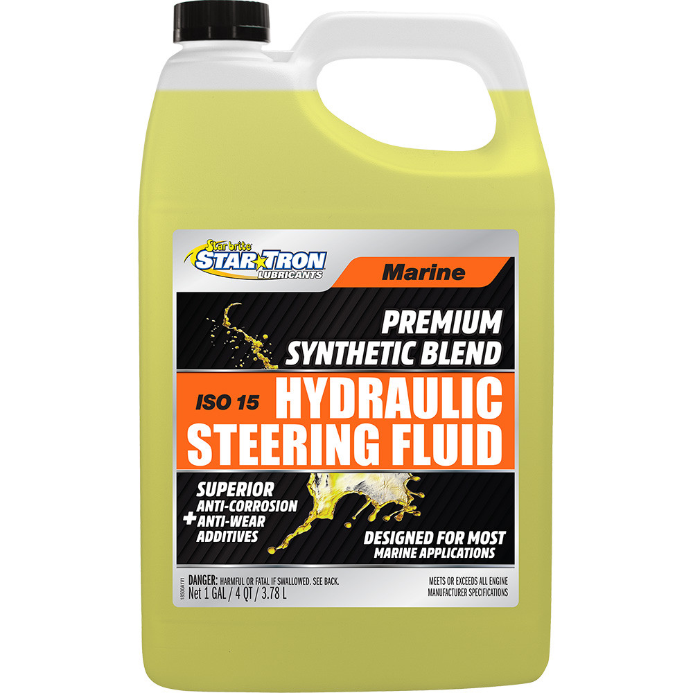 Star brite Hydraulic Steering Fluid - ISO 15 Marine Synthetic Blend - 1 Gallon [18500]