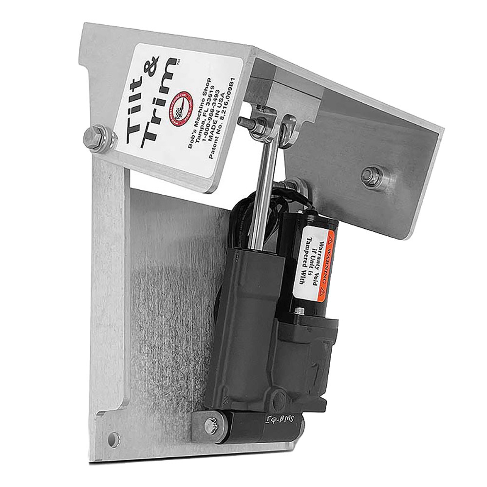 Bob's Machine Action Series Tilt  Trim f\/Clamp on Motors - Silver - 30HP [100-701100-NOPC]