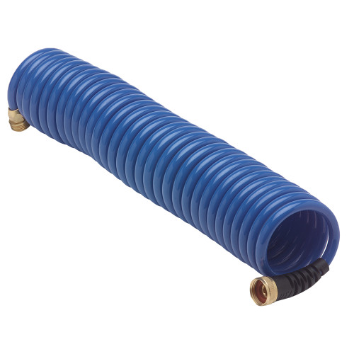 HoseCoil HS1500HP 15 Blue Self Coiling Hose With Flex Relief for sale online 