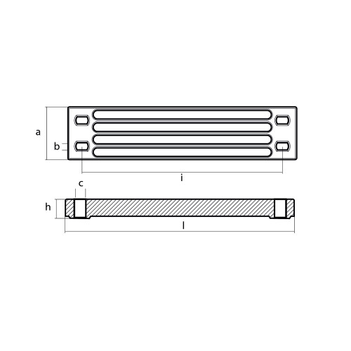 Tecnoseal Zinc Yamaha Bar Anode f\/Engine Bracket [01112-1]