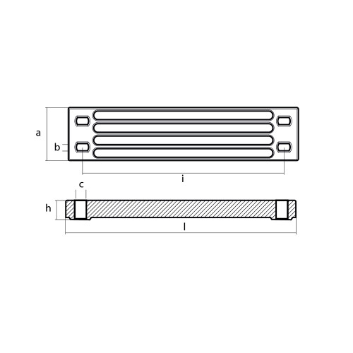 Tecnoseal Aluminum Yamaha Bar Anode f\/Engine Bracket [01112-1AL]