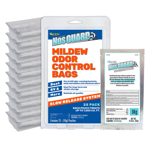 Star Brite NosGUARD Mildew Odor Control Bags Slow Release System - 25-Pack [89924]