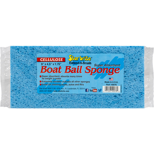 Star brite Super Absorbent Cellulose Boat Bail Sponge - 9" x 4.5" x 1.75" [40076]