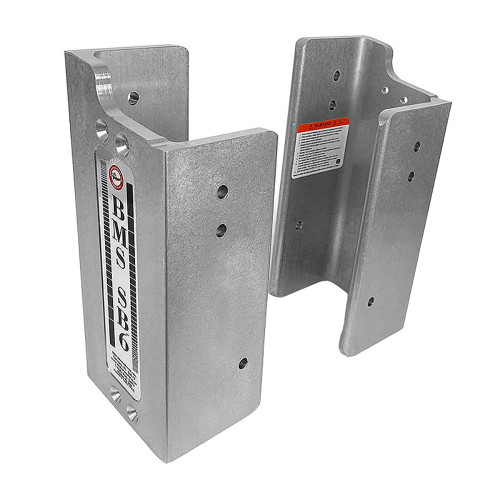 Bob's Machine 6" Fixed Setback Brackets w\/1.5" Built-In Lift - Silver [100-406000-NOPC]